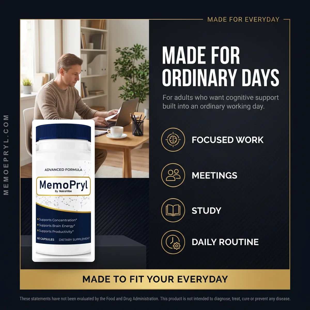 MemoPryl made for ordinary days: focused work, meetings, study and daily routine
